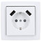 Busch-Jaeger 2x USB-Set studioweiß: 1x 20 EUCB2USB-84 2x USB-Steckdose + 1x 1721-84 1-fach Rahmen