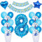 Blau 8. Geburtstag Dekoration für Jungen - Luftballon und Kindergeburtstag Deko Set