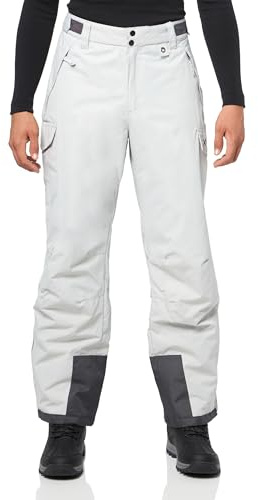 Arctix Pantalon Cargo de Sports de Neige pour Homme, Gris Silencieux, Taille M, Entrejambe 81 cm