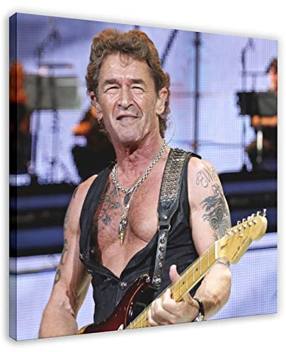 EFEZAC Peter Maffay Poster 4 Leinwand Poster Schlafzimmer Dekor Sport Landschaft Büro Zimmer Dekor Geschenkrahmen Stil 50 x 50 cm