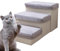 Dog Steps for Bed Sofa, 2 and 3 Step High-Density Foam Dog Ramp, Non-slip Pet Stairs Ladder for Small Cats and Dogs, 50x35x30cm / 60x35x30cm, Gray