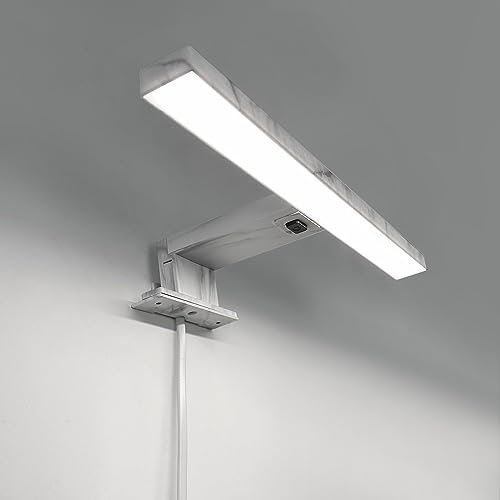 DEELUX Lampe pour Miroir LED Salle de Bains Avec Interrupteur, 30cm 5w 500lm,Blanco Frío 6000k,230v,Luminaire Salle de Bain,Pour Armoire à Miroir IP44 étanche