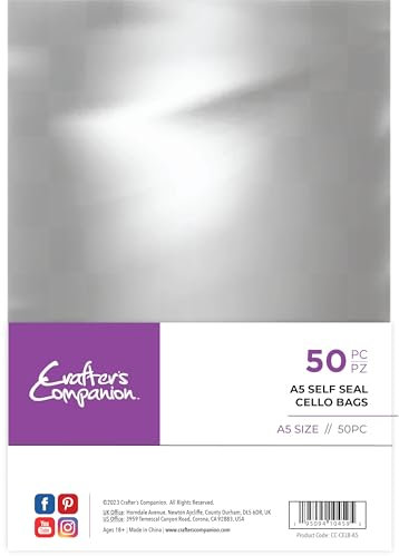 Crafter's Companion - Self Seal Cello Bags - A5