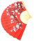 Cabilock Photo Fan Japanese Handheld Fan Wedding Decorations Lucky Wall Feng Shui Wall Fan Folding Fan Wall Decor Hand Fan Oriental Fan Wall Pendant Large Craft Fan Paper