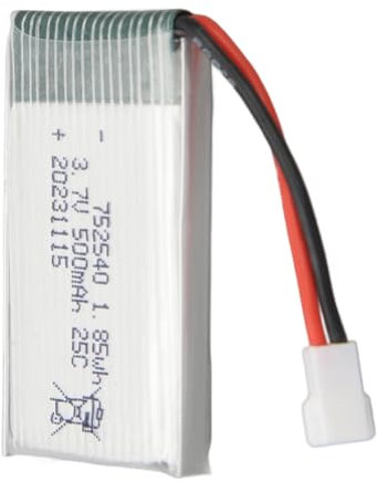 3,7 V 500 MAh Li-Ion-Akku, XH2.54-Stecker 3,7 V 500 MAh Lipo-Akku Kurzschlussschutz Stabile Leistung für X5C RC-Hubschrauber