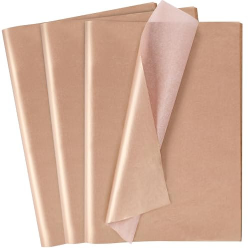 Koogel Rose Gold Gift Wrapping Paper, 86 Sheets, 14 x 20 Inch Craft Tissue Paper for Birthday Gift Wrapping & DIY Projects