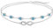 Cosie Lily Infinity Armband Damen Geburtsstein 925er Sterlingsilber Unendlichkeitszeichen Doppelherz Armband Schmuck 925er Silber GeburtstagsGeschenk für Frauen Freundin Mutter