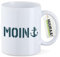 Huuraa Tasse Moin Anker Geschenk 330ml Weiß Moin Anker Präsent