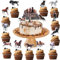ENLACE Pferde Tortendeko Geburtstag,17 Stück Cake Topper Pferde Deko Geburtstag,Pferde Cupcake Toppers,Tortenaufleger Pferde Geburtstag,Happy Birthday Kuchendeko zum Pferd Thema Party Deko