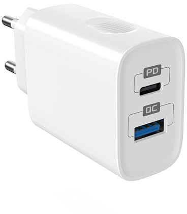 ilikable iPhone Ladegerät 20W USB Netzteil, USB C+ A Ladegerät 2 Port iPhone Schnellladegerät kompatibel für Handys, Power Delivery,Samsung/iPhone14/13/12 /11/11 Pro/12mini/SE 2020/Max/XR/XS