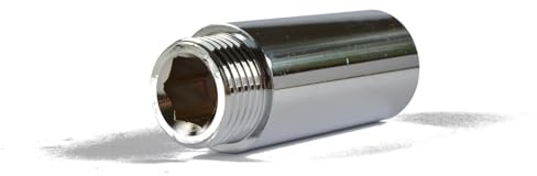 1/2 x 40mm Long Chrome Radiator Extension (Known as Radiator Valve Extension/Radiator Extension Also Available in 10mm, 15mm, 20mm, 25mm, 30mm, 40mm, 50mm, 60mm, 75mm, 80mm and 100mm Long)