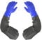 Qilerongrong Pond Gloves, Long Arm Waterproof Gloves,Long Rubber Gloves, Household Cleaning Gloves for Men and Women (Thicker Blue)