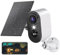 PESAIR 2K Caméra Surveillance WiFi Exterieure sans Fil Batterie avec Panneau Solaire, Vision Nocturne Couleur, Extérieure/Intérieure, PIR Détection Mouvement, IP66