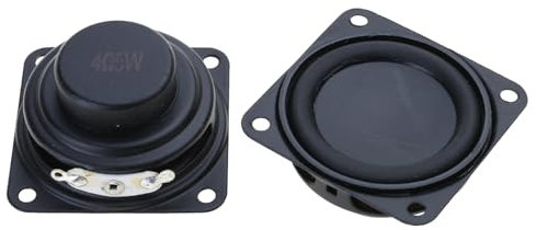 2 altavoces portátiles de 52 mm, 4 ohmios, 5 W, 2 pulgadas, 16 núcleos, pequeños rangos completos de goma, altavoces interiores laterales de repuesto