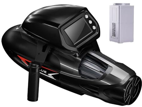 Sublue Steam Pump Jet Unterwasser-Scooter für Freitauchen, Gerätetauchen, Schnorcheln | Mit zusätzlicher Batterie (Grau+Batterie)