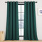 KGORGE Dunkelgrün Vorhang Thermo Wärmeisolierend Moderne Gardinen 245 cm Lang Verdunklungsvorhänge mit Ösen Abdunkelnde Vorhänge Wohnzimmer Thermovorhang Blackout Curtain, 245 x 140 cm(HxB)