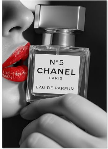 Chanel berühmtes Parfum Kunst Poster trendige Wanddekoration, 40x60 cm