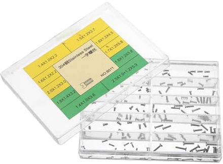 COLLBATH Kit de Vis de Réparation Montre Acier Modèles Précision pour Bracelet et Fond de Boîte Assortiment Complet pour Vis Micro et Réparation Charnière