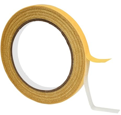 SEASJHBAY 20m x 10mm Textilklebeband doppelseitig, selbstklebendes Saumband für Kleidung, Hosen, Röcke, Vorhänge, Bügelband für Vorhänge, Teppiche, DIY-Projekte, Fashion Tape ohne Nähen oder Bügeln