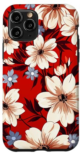 Beautiful Flowers In Red And White Case for iPhone 11 Pro
