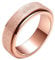 PAURO Damen 316L Edelstahl Sand Blast Finish Rose Gold Glück Spinner Ring 6Mm Band Größe 57