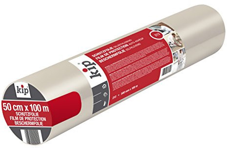 Kip 213-15 Schutzfolie Profi Abdeckfolie, 500 mm x 100 m, Transparent