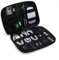BAGSMART Electronics Accessories Organiser Bag, Portable Electronics Carrying Case Travel Small for Cables, Powerbank, Earphone, USB sticks, SD Card (Black)
