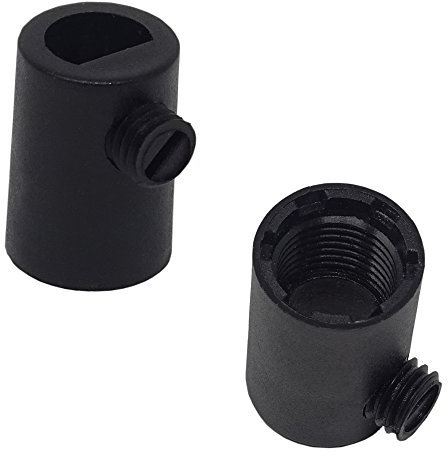Zugentlaster M10x1 Schwarz Kunststoff Kabel Zugentlastung 2 Stück ø 19x13mm