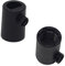 Zugentlaster M10x1 Schwarz Kunststoff Kabel Zugentlastung 2 Stück ø 19x13mm