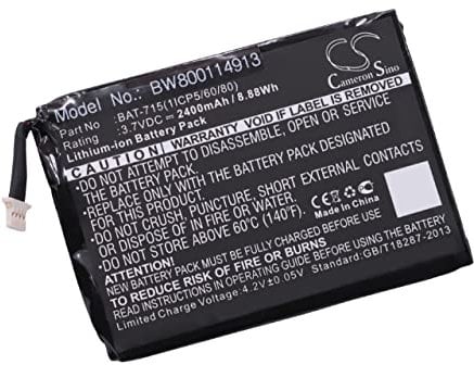 vhbw Batería Recargable Compatible con Acer Iconia B1, B1-710, B1-A71, B1-A71-83174G00nk Tablet, Pad (2400 mAh, 3,7 V, polímero de Litio)