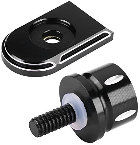 Keenso Motorrad Sitzbank Schraube, Universal Motorrad Rücksitz Aluminium Sitzlaschen Abdeckung Sitzschraube Set