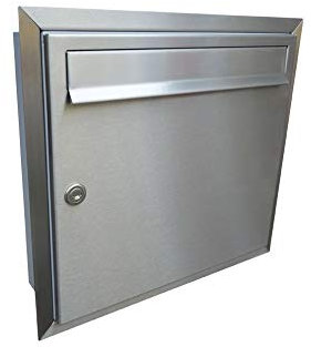 A-01 Edelstahl Unterputz Briefkasten ohne Namensschild - LETTERBOX24.de