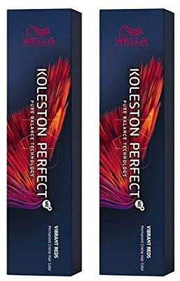 Wella Koleston Perfect Me+ KP Vibrant Reds 8/45 Light Blonde Red/Mahogany Pack of 2