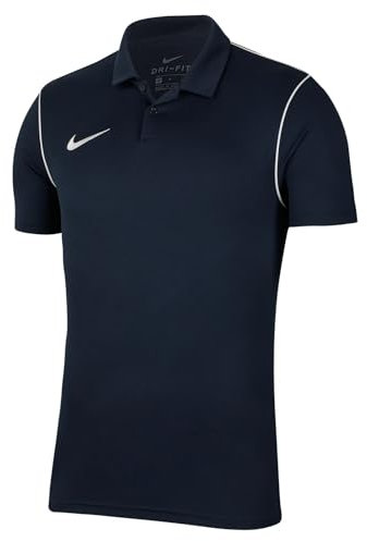 Nike Herren M Nk Df Park20 Poloshirt, Obsidian/White/White, S EU