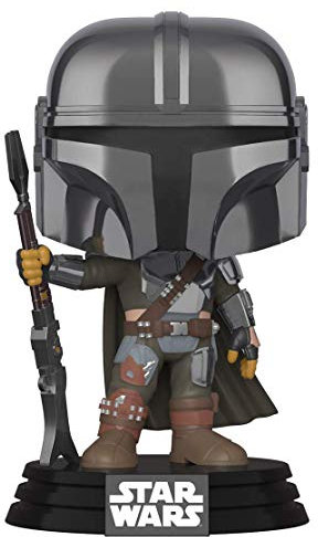 Funko Pop! Star Wars: The Mandalorian - Mandalorian (Chrom), Amazon Exclusive