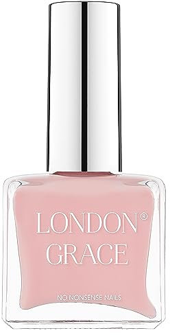 London Grace Nail Polish | Mia 12ml | Natural Pink Long Lasting Vegan Eco-conscious Varnish | Quick Dry, Chip-Resistant, & No Nasties Formula