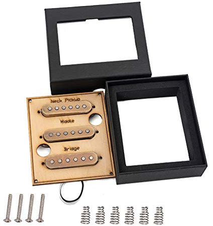 Alnicov Gitarren-Tonabnehmer, Einzelspulen-Set, SSS, für Strat-Stil, Gitarren-Teile, Zubehör, Bronze