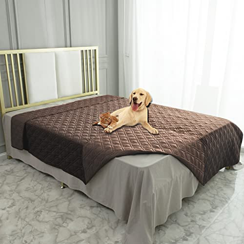 Ameritex Wasserdichte Wasserabweisende Decke Wendedecke Hundebett Abdeckung Haustierdecke für Möbel Bett Couch Sofa