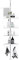 Duschregal Teleskopregal ohne Bohren 97-310 cm höhenverstellbar Badregal mit Tabletts weiß Eckregal