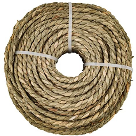 #3-3/16 Zoll gedrehtes Seegras-Seil, 0,5 kg Spule, Seegrasschnur für Stuhl, Korbflechten und Weidenmöbelherstellung, Korbwaren, Flecht- und Reparaturzubehör, UA-316SGR