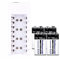 9V Rechargeable Battery Charger Set With 4 X 9V High Capacity 700 MAh Lithium Batteries 6f22 9 Volt Small Battery Universal Meter