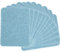 GYGYL 12 Pieces Premium Quality Denim Iron-on Jean Patches, Inside & Outside Strongest Glue 100% Cotton of Light Blue Repair Decorating Kit, Size 3 by 4-1/4 (7.5 cm x 10.5 cm)
