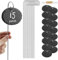 Navaris 15 étiquettes potager ardoise - Marque-plante ovale longue tige de 40 cm - Étiquette 10 x 7 cm jardin balcon plantes légumes fleurs