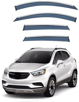 YETOX 4 Stück Auto Windabweiser für Opel Mokka X MK1/J13 2012-2019, Autofenster Seitenfenster Regenabweiser Regenschutz, Dekoration ZubehöR
