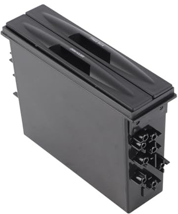 Aramox Universal Car Auto Double Din Radio Pocket, Porte-gobelet + Boîte de Rangement Boîte de Voiture Multifonctionnelle, Noir 175mmx125mmx45mm