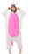 LATH.PIN Pigiama tuta per adulti, unisex, con animale, onesia, cosplay, Halloween, carnevale, costume da donna, costume da animale, inverno, Rosa intenso, S