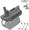 V10 Adapter Ersatz für Dyson Kompatibel mit Makita 18V Lithium Akku passend für Dyson Cyclone V10 Animal V10 Absolute V10 Total Clean SV12 Cordless Stick Staubsauger（Slim,SV10 Nicht Kompatibel ）
