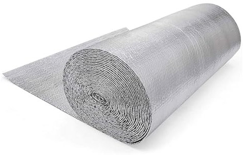 Isolant Ballon Eau Chaude Thermique à Double Bulle Auto-adhésif Feuille de Panneau Réflecteur de Radiateur Pare-vapeur Réflecteur de Chaleur économiser de L'énergie ( Size : 1x2m )