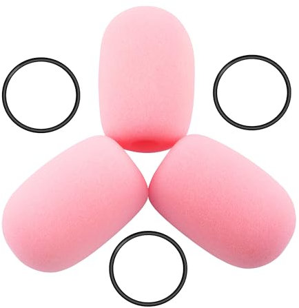 LEFXMOPHY Aviation Headset Mic Cover for Bose A20 A30, Replacement for Bose Proflight Series 2 Microphone Muff 3-Pack Pink Pop filter Foam
