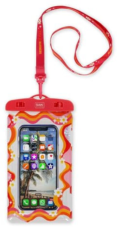 Legami - Funda Impermeable para móvil, Funda Flotante para Smartphone, Waterproof Pouch, Cierre hermético, Pantalla táctil, Carcasa Sumergible Pantalla máx. 6,5, 10,7 x 22 x 1,3 cm, Daisy